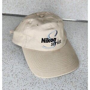 Vintage Nikon S Series Camera Cream Baseball Hat Cap Strapback